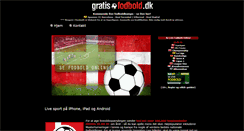 Desktop Screenshot of gratisfodbold.dk