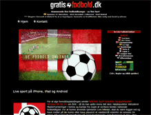 Tablet Screenshot of gratisfodbold.dk